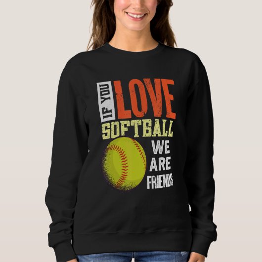 Sweatshirt Softball Outfit Softball Player Softball (Devant)
