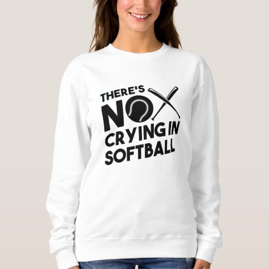 Sweatshirt Softball Raquette de softball (Devant)