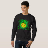 Sweatshirt Softball St Patricks Day Leprechaun Shamrock Boys  (Devant entier)