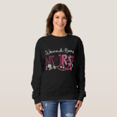 Sweatshirt Soins de blessures Infirmière Leopard Plaid Love H (Devant entier)