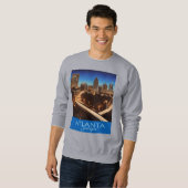 Sweatshirt Soirée Atlanta Georgia Bleue et Gold (Devant entier)