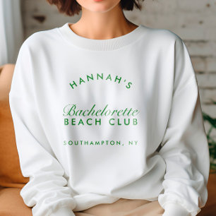 Sweatshirt Soirée de Bachelortie Vert Rétro