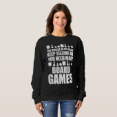 Sweatshirt Soirée de jeu jeu de société drôle dont vous avez (Devant entier)