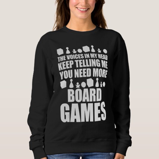 Sweatshirt Soirée de jeu jeu de société drôle dont vous avez (Devant)