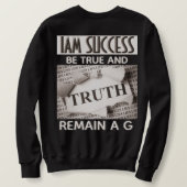 SWEATSHIRT SOIS VRAI (Design dos)