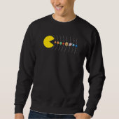 Sweatshirt Solar System Astronauts Space Video Games (Devant)