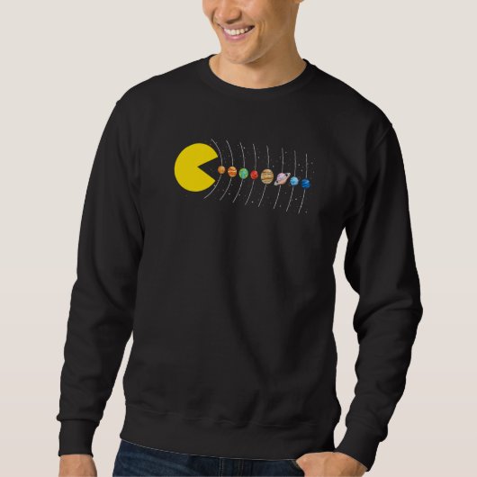 Sweatshirt Solar System Astronauts Space Video Games (Devant)