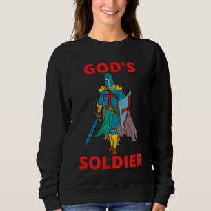 Sweatshirt Soldat de Dieu en armes Femmes