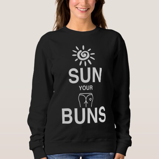 Sweatshirt Soleil Buns Tanning Summer Beach Vacances (Devant)