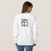 Sweatshirt Soleil et Lune Art Portable Abstrait (Dos entier)