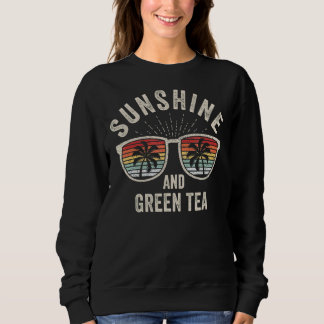 Sweatshirt Soleil Rétro vintage Et Thé Vert Été 2