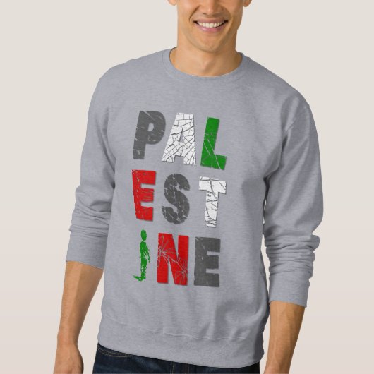 Sweatshirt Solidarité avec la Palestine – Imprimé  (Devant)