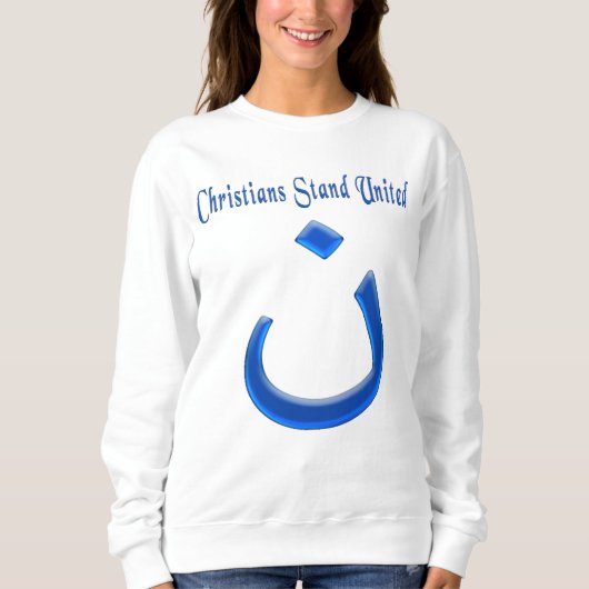 Sweatshirt solidarité chrétienne (Devant)