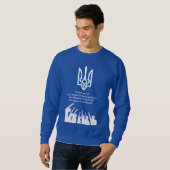 Sweatshirt Solidarité de guerre en Ukraine (Devant entier)