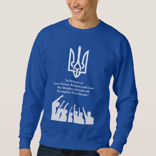 Sweatshirt Solidarité de guerre en Ukraine (Devant)