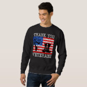 Sweatshirt Solidarité des vétérans du Merci (Devant entier)