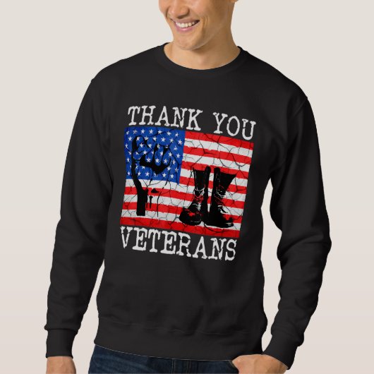 Sweatshirt Solidarité des vétérans du Merci (Devant)