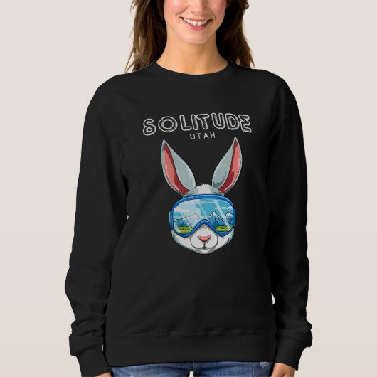Sweatshirt Solitude Utah Usa Ski Et Snowboard Rabbit (Devant)