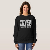 Sweatshirt Solution de problème de la sériole Bois Chop Ax (Devant entier)