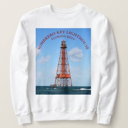 Sweatshirt Sombrero Key Lighthouse Florida Keys (Design devant)
