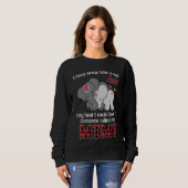 Sweatshirt Someone Called Me Mimi  Elephants Cute Mother's Da (Devant entier)