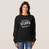 Sweatshirt Someone In Atlanta Loves Me (Devant entier)
