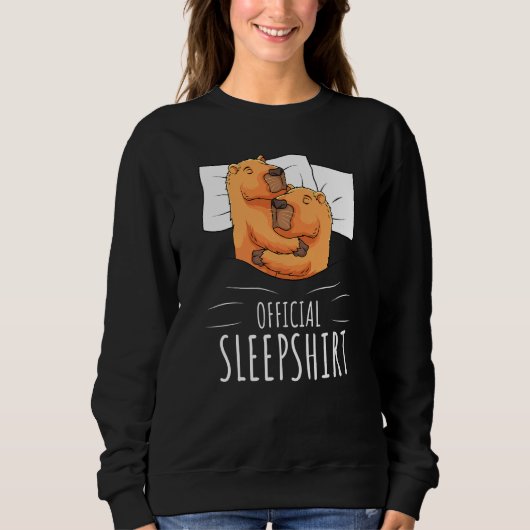 Sweatshirt Sommeil officiel de Capybara 1 (Devant)