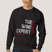 Sweatshirt Sommelier expert du vin (Devant)