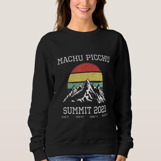 Sweatshirt Sommet du sentier inca de Machu Picchu 2023 Randon (Devant)