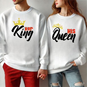 Sweatshirt Son anniversaire de reine   Typographie de l'anniv
