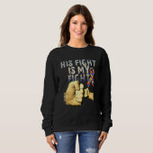 Sweatshirt Son Combat Est Ma Sensibilisation sur l'autisme De (Devant entier)