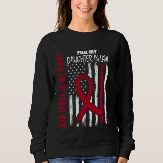 Sweatshirt Son Combat Est Mon Combat Belle Fille Multiple Mye (Devant)