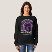 Sweatshirt Son Combat Est Mon Combat Chiari Malformation Awar (Devant entier)