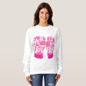 Sweatshirt Son combat est Mon combat Conscience du cancer du (Devant entier)