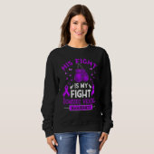 Sweatshirt Son Combat Est Mon Combat Contre La Violence Domes (Devant entier)
