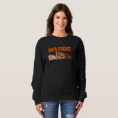 Sweatshirt Son Combat Est Mon Combat Crps Sensibilisation Rsd (Devant entier)