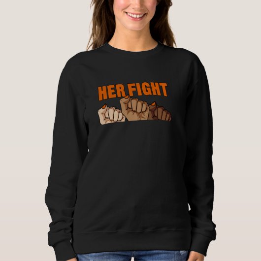 Sweatshirt Son Combat Est Mon Combat Crps Sensibilisation Rsd (Devant)