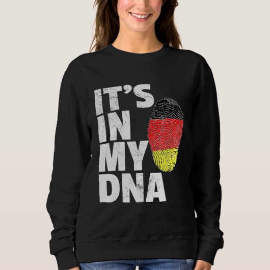 Sweatshirt Son Dans Mon Adn Allemagne Allemand Flag Pride Nat (Devant)