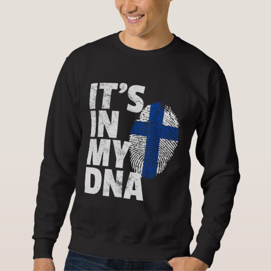 Sweatshirt Son Dans Mon Adn Finlande Flag Pride Pays National (Devant)