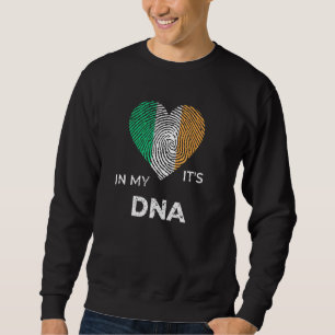 Sweatshirt Son In My Dna Irish Drapeau Irlande Nationalité Ge