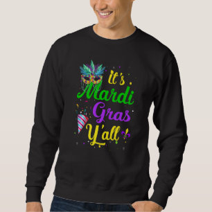 Sweatshirt Son Mardi Gras Yall Funny Mardi Gras Party Mask Co