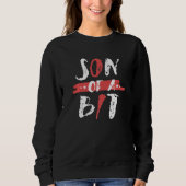 Sweatshirt Son Of A Bit Computer Programmer Tech Savy IT Bina (Devant)