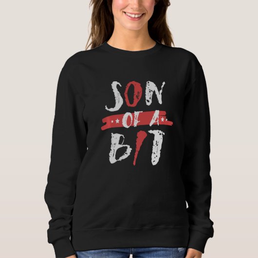 Sweatshirt Son Of A Bit Computer Programmer Tech Savy IT Bina (Devant)