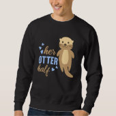 Sweatshirt Son Otter Half Relation Mignonne Animaux Girlfrie (Devant)