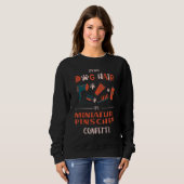 Sweatshirt Son Pas Chien Cheveux Son Miniature Pinscher Confe (Devant entier)