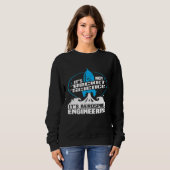 Sweatshirt Son pas Rocket Science Son ingénierie aérospatiale (Devant entier)