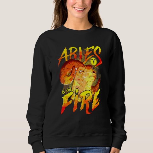 Sweatshirt Sonnette Zodiaque Aries En Astrologie Du Feu (Devant)
