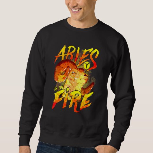 Sweatshirt Sonnette Zodiaque Aries En Astrologie Du Feu (Devant)