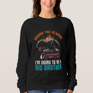 Sweatshirt Sonnez l'alarme Je vais être un grand frère - Bébé