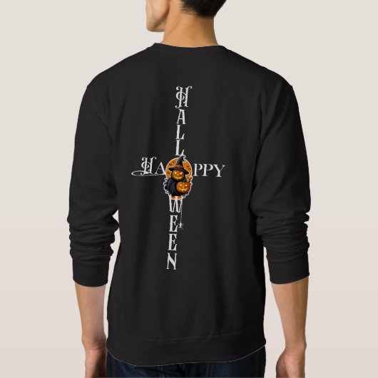 Sweatshirt Sorcière Citrouille mystique (Dos)